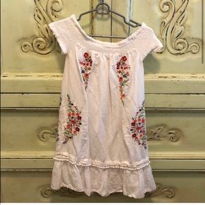 Embroidered Anthropologie hippie dress